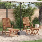  Vrtni set za objed 4 pcs Smeđa Čvrsto teak drvo | shoptok.hr