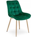  BERA stolica - zeleni baršun / noge od hrasta x 2 | shoptok.hr