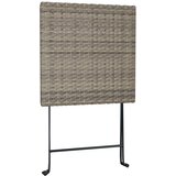  Sklopivi bistro stol sivi 55 x 54 x 71 cm od poliratana | shoptok.hr