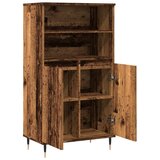  Visoka komoda boja staro drvo 60x36x110 cm konstruirano drvo | shoptok.hr