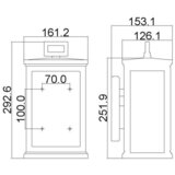 Elstead Lighting ZUNANJA STENSKA SVETILKA Roscoe 16,1/15,3/29,3 cm | Shoptok.si