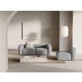 Cosmopolitan Design Svetlo siva sedežna garnitura iz rebrastega žameta 224 cm Bergano – | Shoptok.si