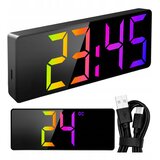 Moderna budilica led rgb usb i pokazivač temperature 16cm Cijene