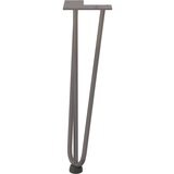 vidaXL Noge za mizo za lase 4 kosi naravno jeklo 42 cm trdno jeklo | Shoptok.si