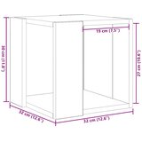  Kava Stol Crni hrast 32 x 32 x 30 cm Konstruirano drvo | shoptok.hr