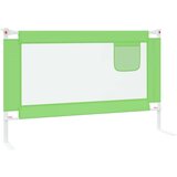 vidaXL Posteljno varovalo za malčke zeleno 120x25 cm blago | Shoptok.si