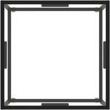 vidaXL stolić za kavu crni s kaljenim staklom 60 x 60 x 35 cm | shoptok.hr