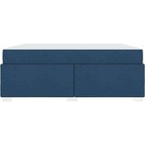  Konstrukcija postelje z vzmetnico Modra 180 x 200 cm blago, (5000126814) | Shoptok.si