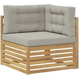  Set vanjskih sofa 6 kom. Bijela i svjetlosiva Poliester | shoptok.hr