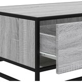  Stolić za kavu siva boja hrasta 90x57x35 cm od drva i metala | shoptok.hr