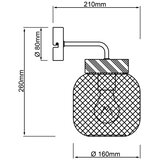 Brilliant zidna lampa giada 1xE27/40W/230V crna | Eponuda.com