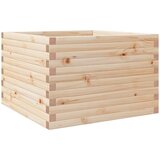 vidaXL vrtno cvetlično korito 70x70x46 cm trdna borovina, (21266352) Cene