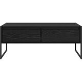 vidaXL Klubska miza Črna Orehovina 100 x 46 x 40 cm Konstruiran les | Shoptok.si
