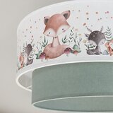  Brilagi-LED Dečiji plafonski luster BOBO 1xE27/10W/230V prečnik 40 cm bela/zelena/sa životinjskim motivom | Eponuda.com