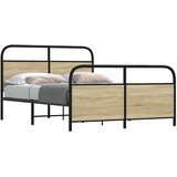  Metalni okvir kreveta bez madraca boja hrasta sonome 137x190 cm Cijene