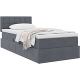  Krevet s od storage s madracem Tamno siva 90 x 190 cm Baršun | shoptok.hr