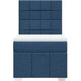  Krevet s oprugama i madracem plavi 90 x 200 cm od tkanine | shoptok.hr