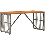  stol Sivi 80 x 40 x 40 cm Čelik i Poli Ratan | Eponuda.ba