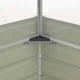 vidaXL Staklenik smeđi 100 x 100 x 85 cm od pocinčanog čelika | shoptok.hr