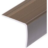  Rubnjaci za stepenice L-oblika 15 kom aluminijski 90 cm smeđi | shoptok.hr