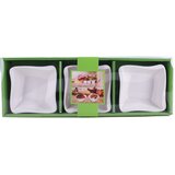 Diker HOME Set porcelanskih činija, 9x9cm, 3 komada, Beli | Eponuda.com