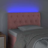  Posteljno vzglavje roza 80x7x78/88 cm žamet, (20932213) | Shoptok.si