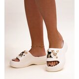 Gemre White flip-flops with shiny embellishment Berwana | Shoptok.si