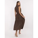 Italy Moda Dress-MI-SK-A5032.70P-brown | Shoptok.si