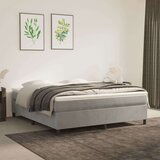  Box spring posteljni okvir svetlo siv 160x200 cm žamet, (20684713) Cene