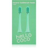 Hello Coco Electric Toothbrush Heads Green zamjenske glave za zubnu četkicu 2 kom | shoptok.hr