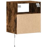  Zidni TV ormarić s LED svjetlima boja hrasta 41x31x45 cm | shoptok.hr