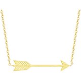 IZMAEL Ogrlica Strelica - Zlatna | shoptok.hr