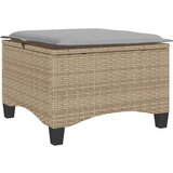 vidaXL Vrtni tabure s jastucima 2 kom bež 55x55x36 cm poliratan | shoptok.hr
