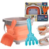 Woopie set sklopivih kanti s grabljama i lopaticom, narančasta | shoptok.hr