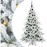  Umjetno božićno drvce s nogom Bijelo 180 cm PVC i čelik | shoptok.hr