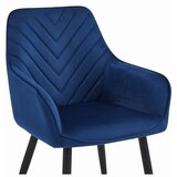 Nana stolica - tamnoplavi baršun / crne noge x 2 | shoptok.hr