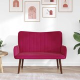 SOFA za dvije osobe Vinska crvena 115 x 61 x 87 cm Baršun | Eponuda.com