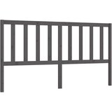  Posteljno vzglavje sivo 186x4x100 cm trdna borovina, (20646311) | Shoptok.si