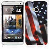 Cadorabo Case, združljiv z HTC z zvezdami in črtami tiskanja - zaščitni pokrov trdega ohišja v trendovskem dizajnu, (20560469) | Shoptok.si