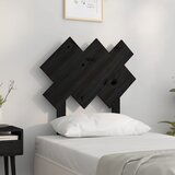 Maison Chic posteljno vzglavje - vzglavna omarica - nočna omarica črno 72,5x3x81 cm trdna borovina, (21705560) | Shoptok.si