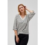 Marisse Women's Sweatshirt L-Bl-4603 Off White_Black | ePonuda.com