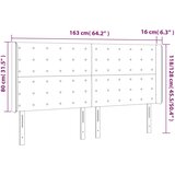  Uzglavlje s ušima tamnosmeđe 163x16x118/128 cm od tkanine | shoptok.hr