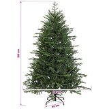  Umjetno božićno drvce s kuglicom 150 cm 150 LED lampica - 150 cm s LED žaruljama i bijelim kuglicama | shoptok.hr