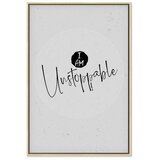  Slika - I Am Unstoppable (1 Part) Vertical 60x90 U prirodnom drvenom okviru | shoptok.hr