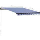 Tenda na ručno uvlačenje 300 x 250 cm plavo-bijela | shoptok.hr