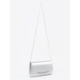 Shelvt Silver clutch bag with chain | Shoptok.si
