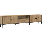 TV ormarić s ladicom boja hrasta 200x25x44 cm konstruirano drvo | Eponuda.ba