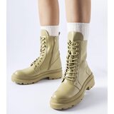 Gemre Green flat boots with protector Zacharie | Shoptok.si