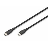 Digitus kabel USB C-C 1m 60W črn silikonski AK-300341-010-S, (5000319524) Cene