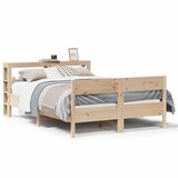 Maison Chic Posteljni okvir - Dvoposteljna postelja - Zakonska postelja brez vzmetnice 160x200 cm trdna borovina-J3251, (21762881) | Shoptok.si